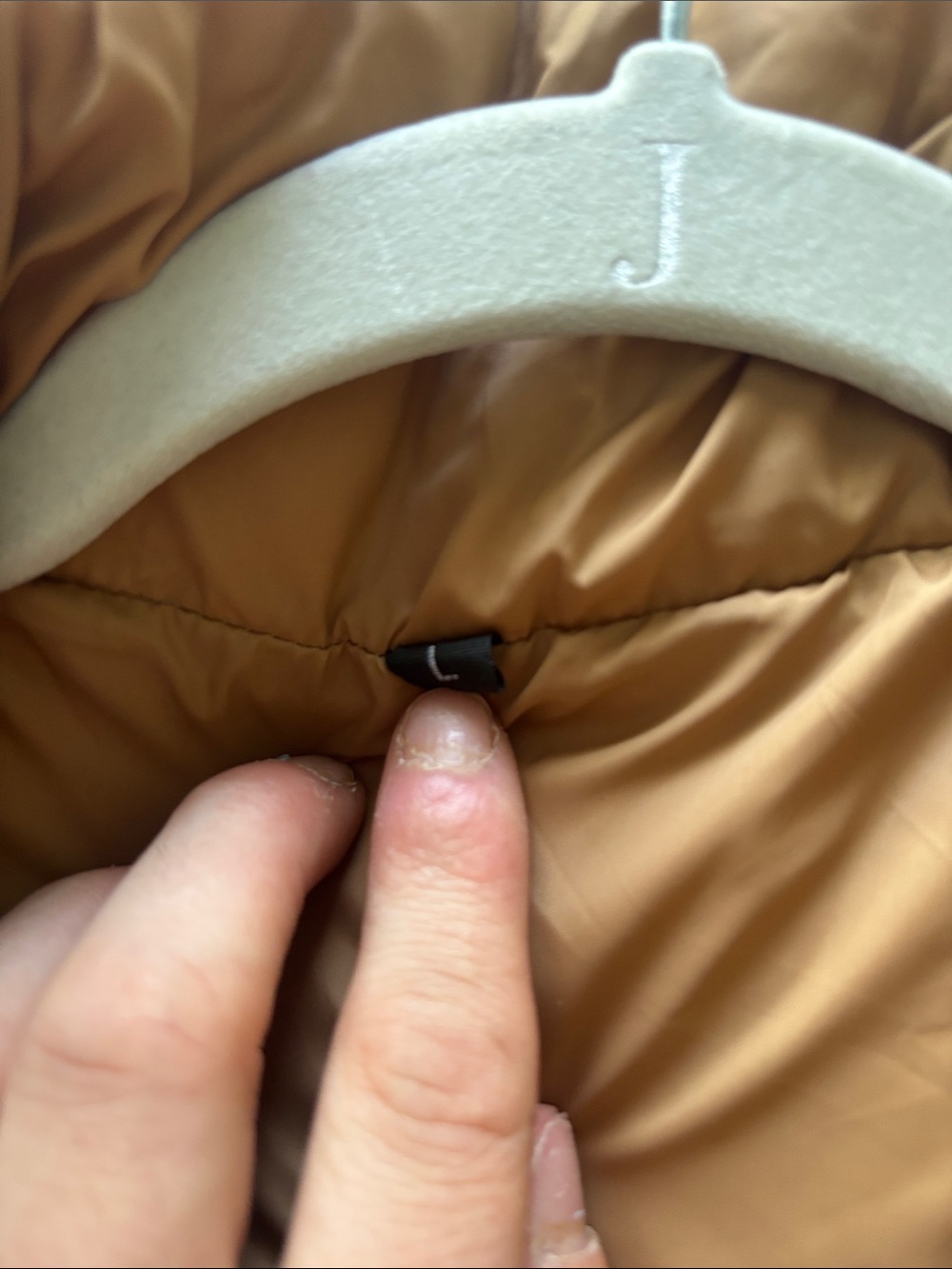 Amazon Women's Camel/Tan Puffer Vest - Picture 2 of 3